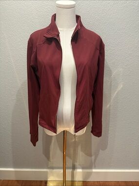 Salt Project Women’s Lightweight Zip Jacket - Burgundy